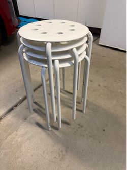 Set of 4 I lkea stackable stools