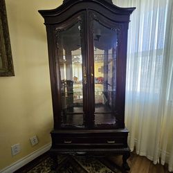 Antique Chippendale Mahogany Display Cabinet