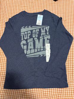 Boys Long Sleeve Graphic Tee Size M
