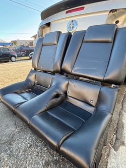 Ford Mustang 2007 Rear Seat Black Leather