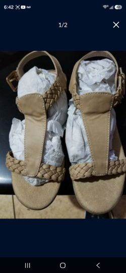 women braided comfort sandals size 8