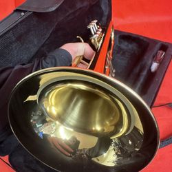 Nice Gold Trumpet with New Mouthpiece and Valve Oil $180 Firm
