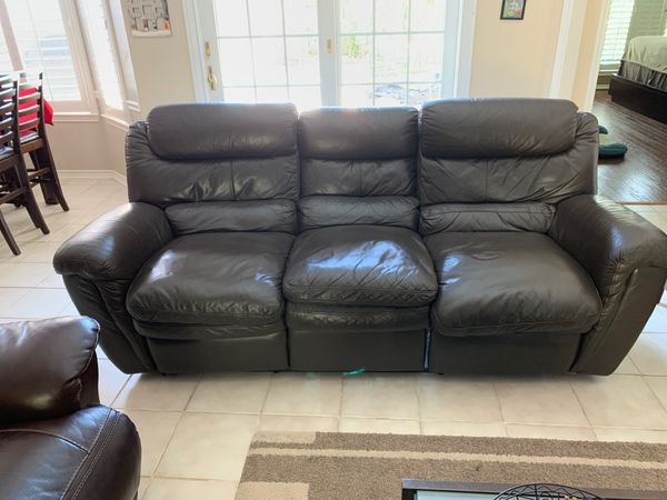 Italian Brown Leather Dual Reclining Sofa 3pcs For In Sugar Italian Brown Leather Dual Reclining Sofa 3pcs Sugar Land Tx