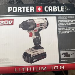 PORTER-CABLE 20V 1/4 in. Cordless Impact Driver Kit with 2 Batteries