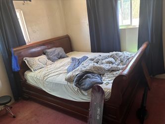 King size wooden bed frame