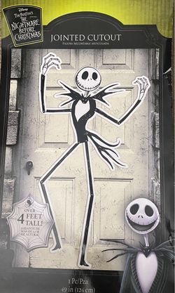 Nightmare Before Christmas Jack Skellington Jointed Cutout