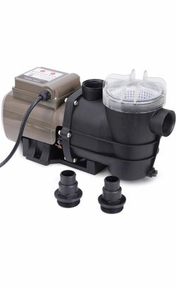 CIPU Pool Pump with Timer 2700GPH 115V Powerful Self Priming Above Ground Swimming Pool Pump 0.35HP with Filter Basket Low Noise for Pools Hot Tub Spa