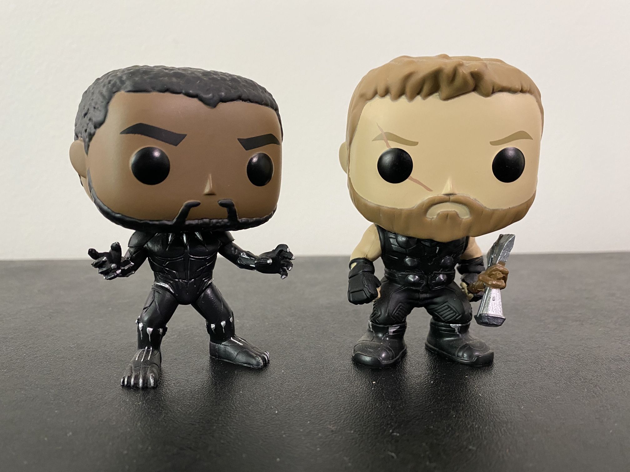 $3 Each!!Pop Toys Bobbleheads Black Panther & Thor.
