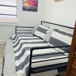Metal trundle bed (twin size)  $100