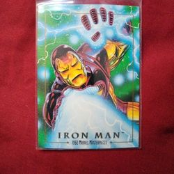 1992 IRON MAN Marvel Masterpieces Art By: Joe Jusko 