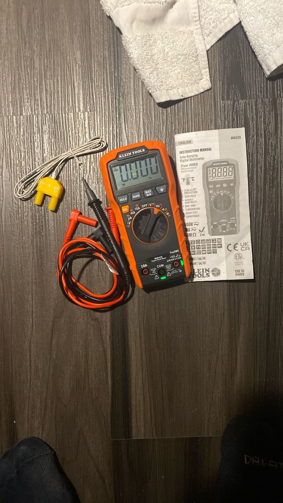 Klein Mm420 Auto Ranging Multimeter