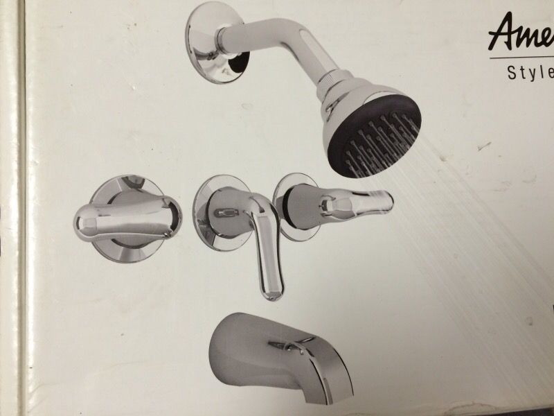 NEW 3-Handle American Standard Tub & Shower Faucet