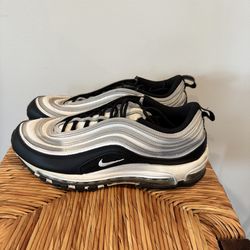 Nike Men's Air Max 97 Silver Black Sneakers size 10