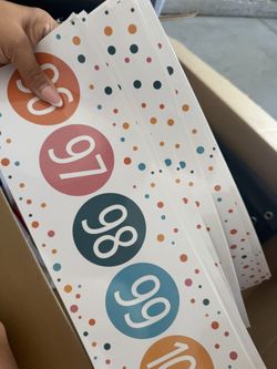 Large Number Line, Date , Whiteboard Rods