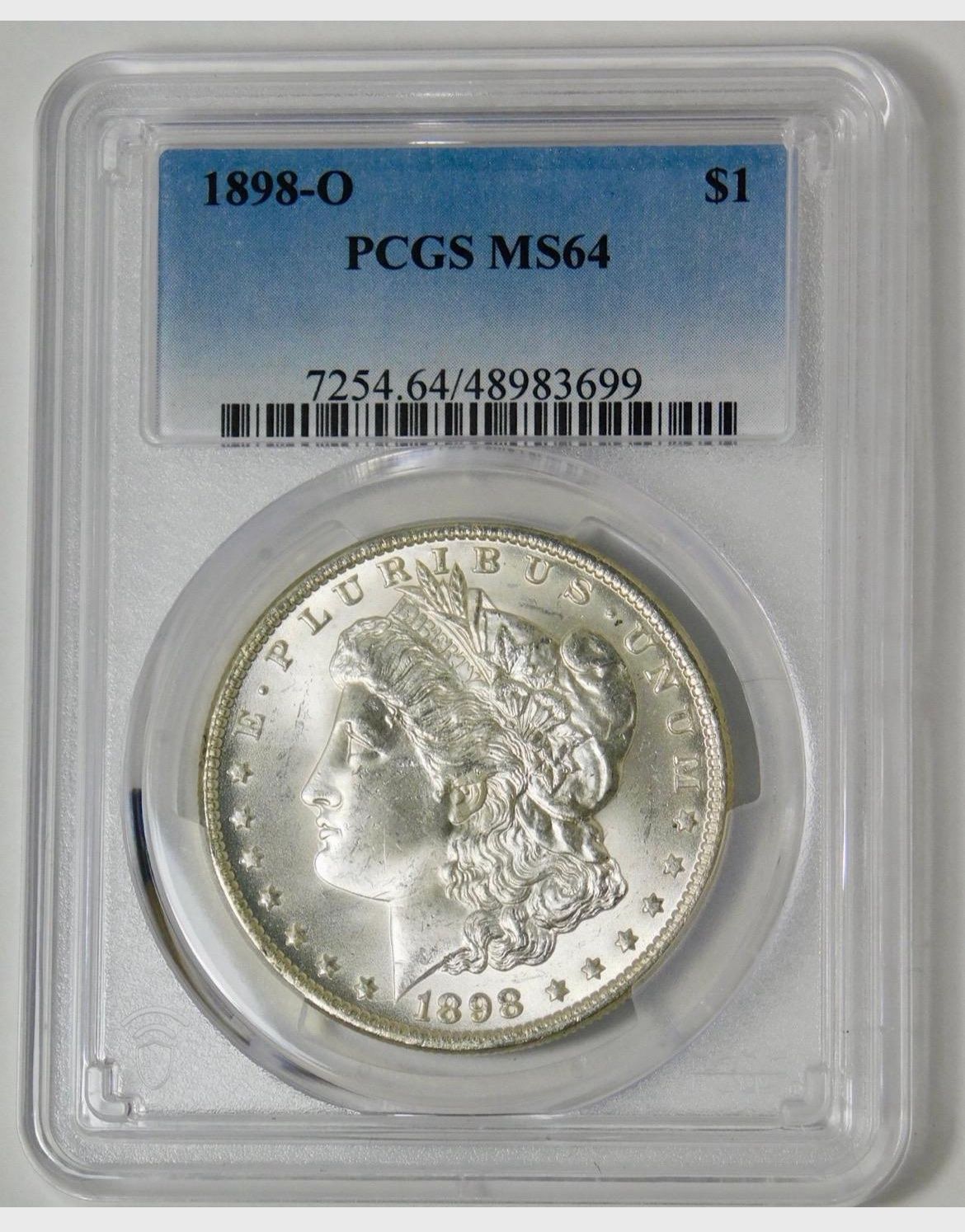 1898-O Morgan Silver Dollar PCGS Mint State 64