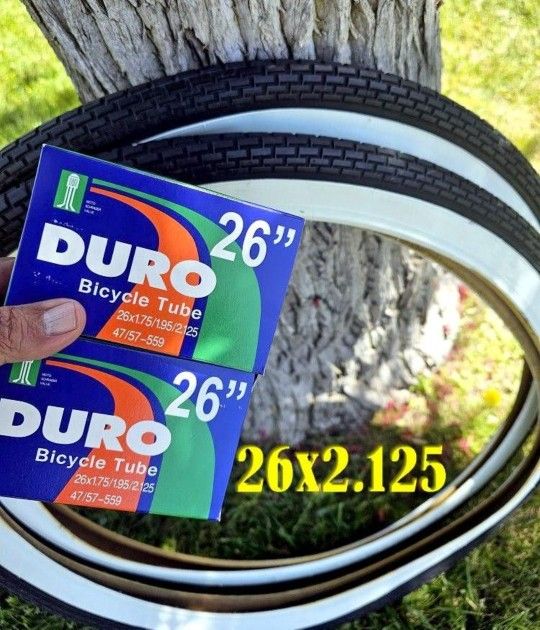 26x2.125 SET BIKE TIRES AND TUBES NEW IN NORWALK 