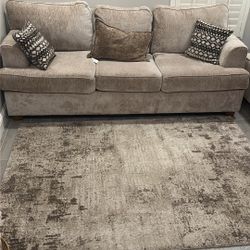 2 Piece Sofa 4 Pillows Included