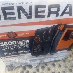 3800/3000-Watt Dual Fuel Inveter Generator, Fully Enclosed Case and Easy-To-Use Electric Start with Battery Included