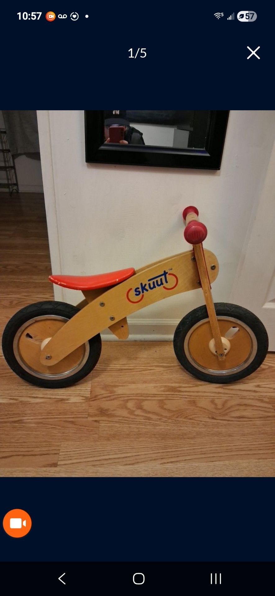 Kids learn to walk bike