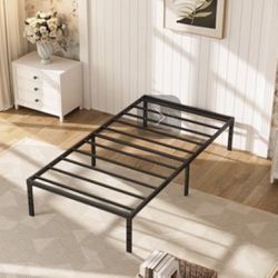 BRAND NEW TWIN SIZE PLATFORM BED… NO BOXSPRING NEEDED