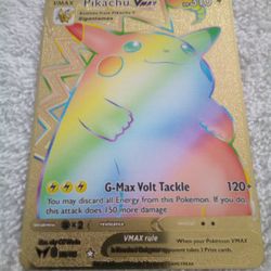 Rare Pikachu VMAX Gold /Rainbow G-max Volt Tackle188/185 for Sale in  Bakersfield, CA - OfferUp