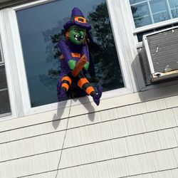 Halloween Witch Inflatable For Window