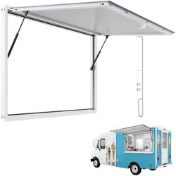 Concession Window 60x36 in, Aluminum Alloy Frame Service Window