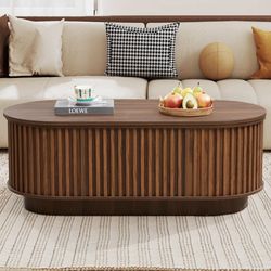 43.3"W Lift Top Coffee Table With Storage