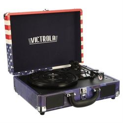 Victrola Journey Bluetooth Suitcase Record Player with 3-speed Turntable New