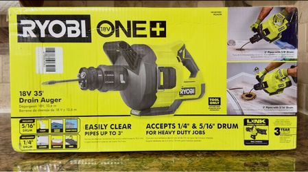 RYOBI ONE+ 18V Cordless Drain Auger