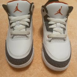 Nike Air Jordan Retro 3 SE PS Fire Red Denim Preschool Size 12C