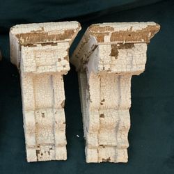 Pair Antique Wooden Corbels (not factory made)
