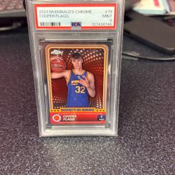 2024 MACDONALDS CHOME COOPER FLAG  PSA 9
