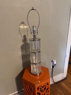 Stunning Heavy Glass Lamp