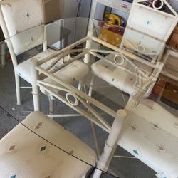 Comedor 4sillas Vidrio 