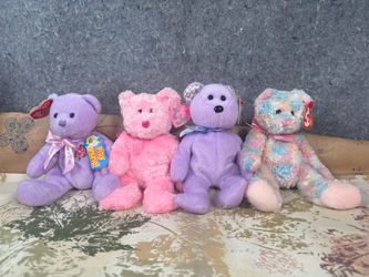 Ty Beanie Babies LOT of 4 Mother’s Day, Pastel, Spring
