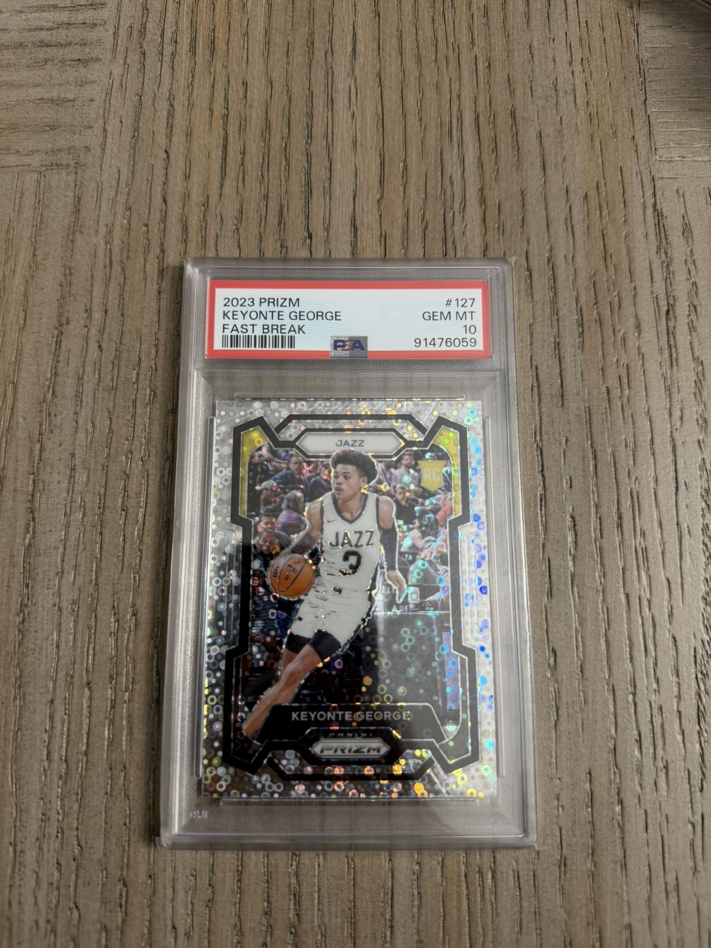 2023 Prizm Keyonte George – Fast Break Prizm – Rookie – PSA 10 GEM MINT 
