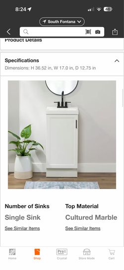 Restroom vanity cabinet