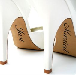 High heel decals