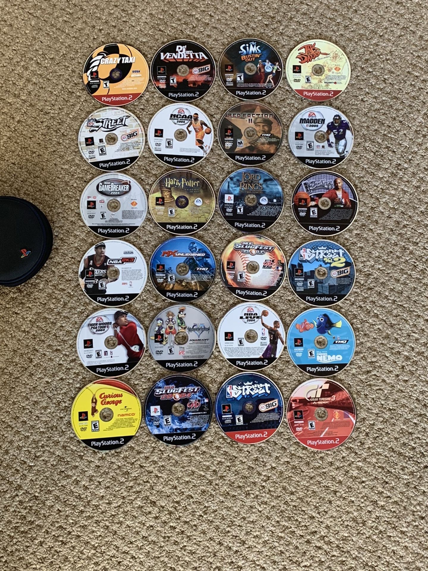 PlayStation Games And Case 