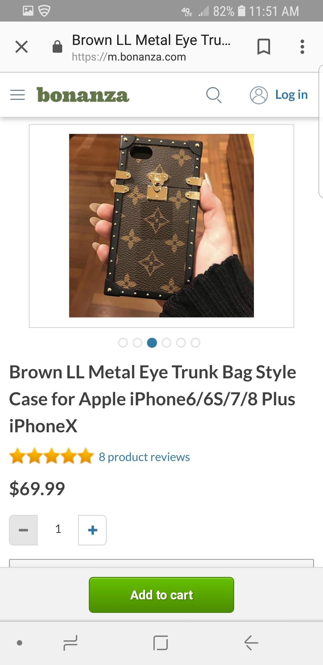 USED Louis Vuitton Iphone X Trunk case