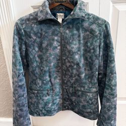 Chico’s leather Zip Blazer / Jacket - Size 1