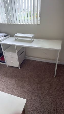 White desk