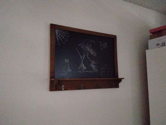 Farmhouse reclaimed wood chalkboard
