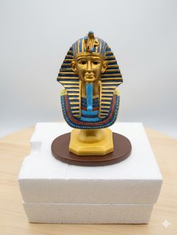 Vintage-Style Egyptian King Tutankhamun Bust Replica - Great Condition