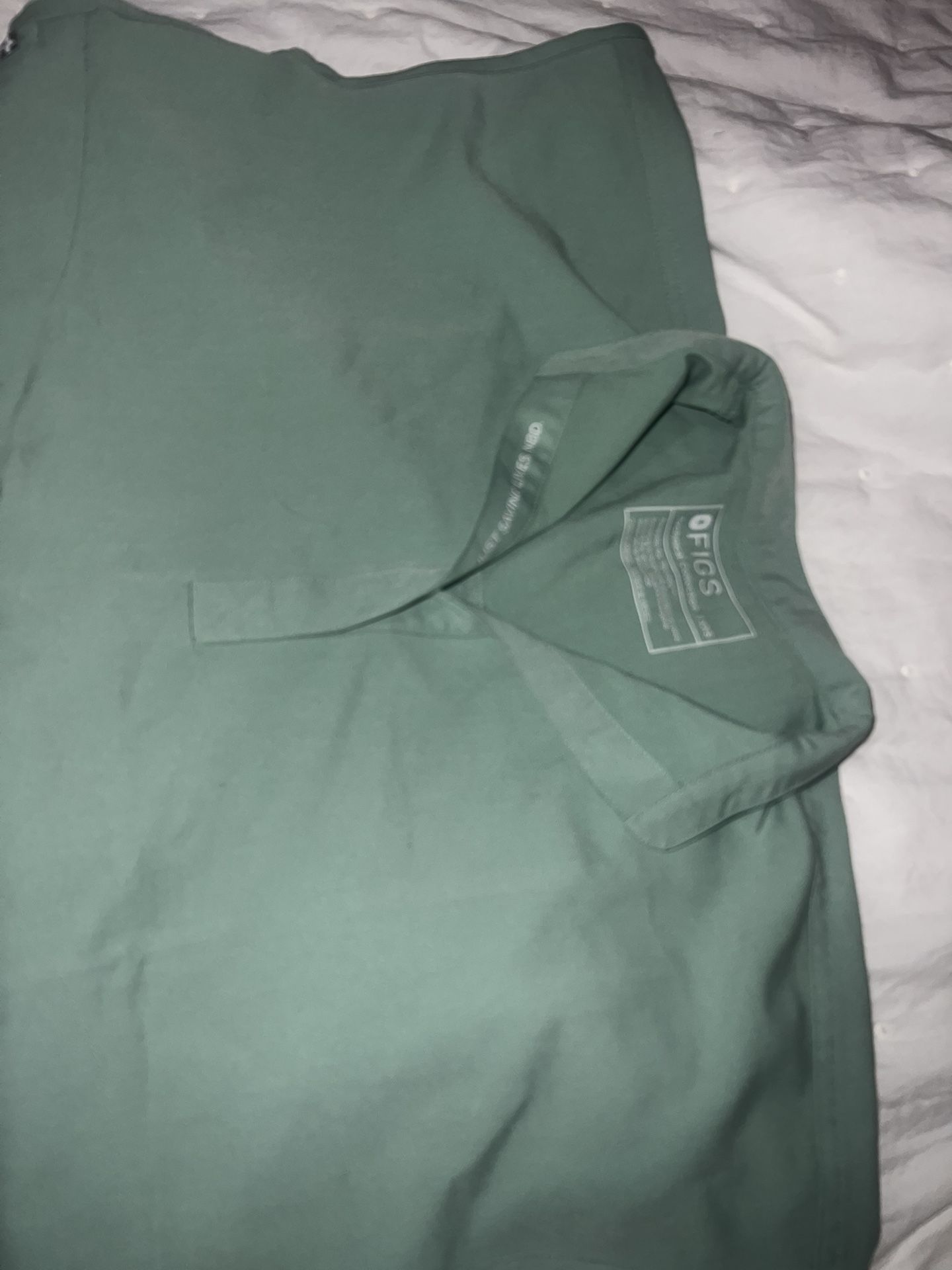 Figs Scrubs in Jade green