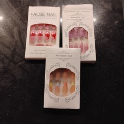 Three set manicure nails