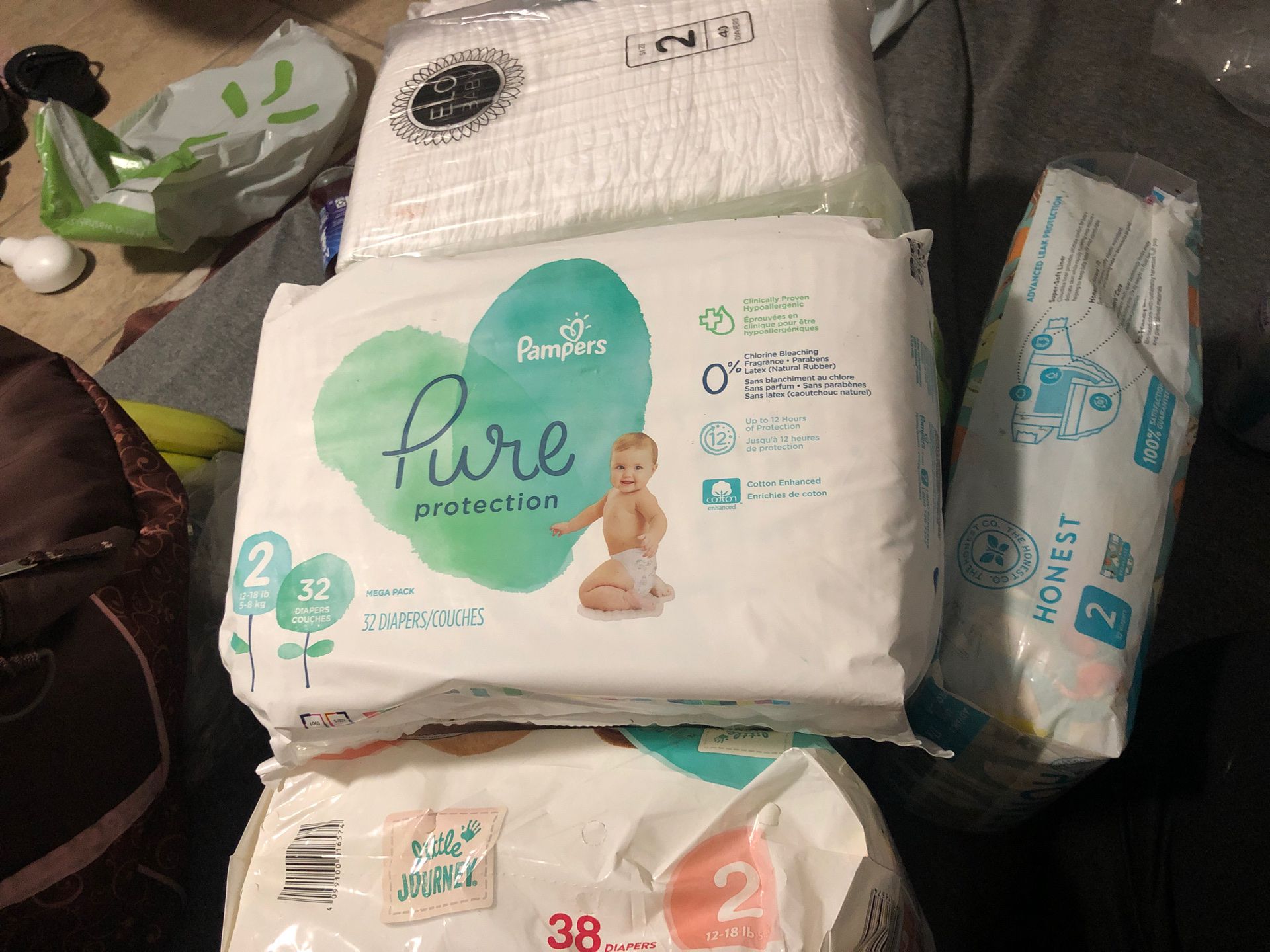 Pampers, honest, and more options