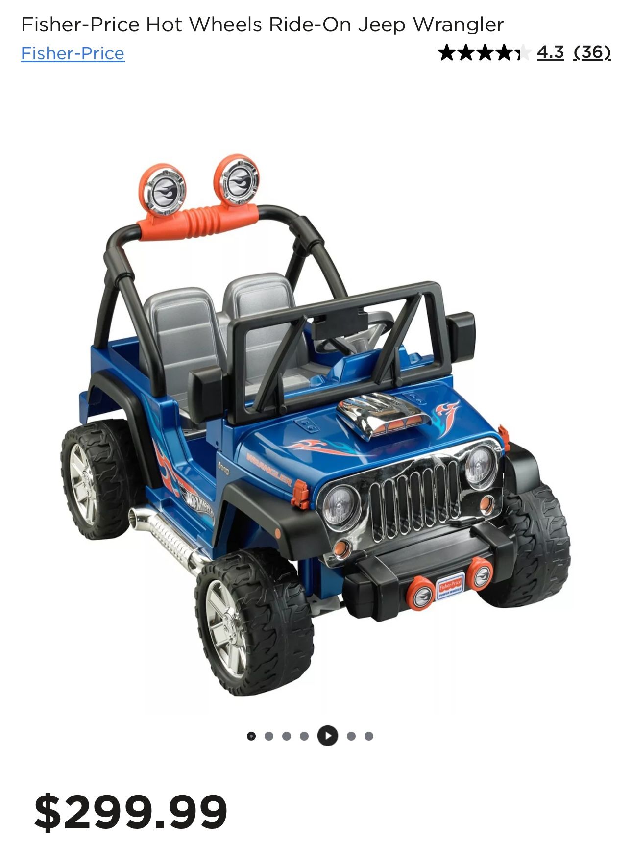 Brand New Hot Wheels Ride On Jeep Wrangler