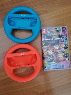 Nintendo Switch Mario Kart 8 deluxe With Steering Wheels